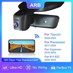ARB 4K UHD Dashcam for Porsche 911 992 & Panamera 971 & Cayenne 9YA/9Y0/9Y3 & Taycan 2017-2024, OEM Fit DVR, WIFI APP Control