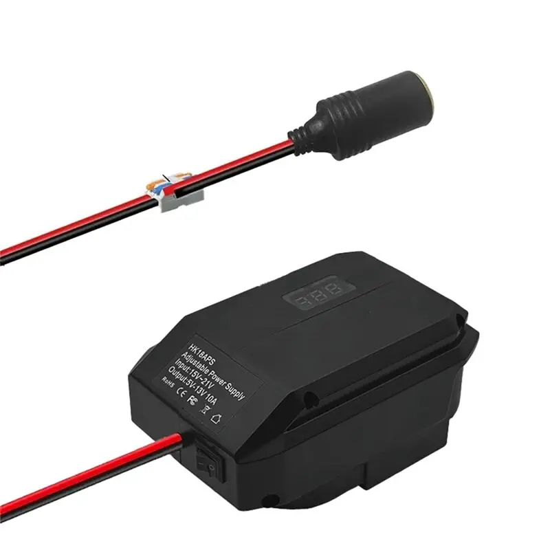 

B52C HK18APS Step-Down Converter For Hikoki For Hitachi 18V Lithium Battery Cigaretteer Voltage Regulator Adapter