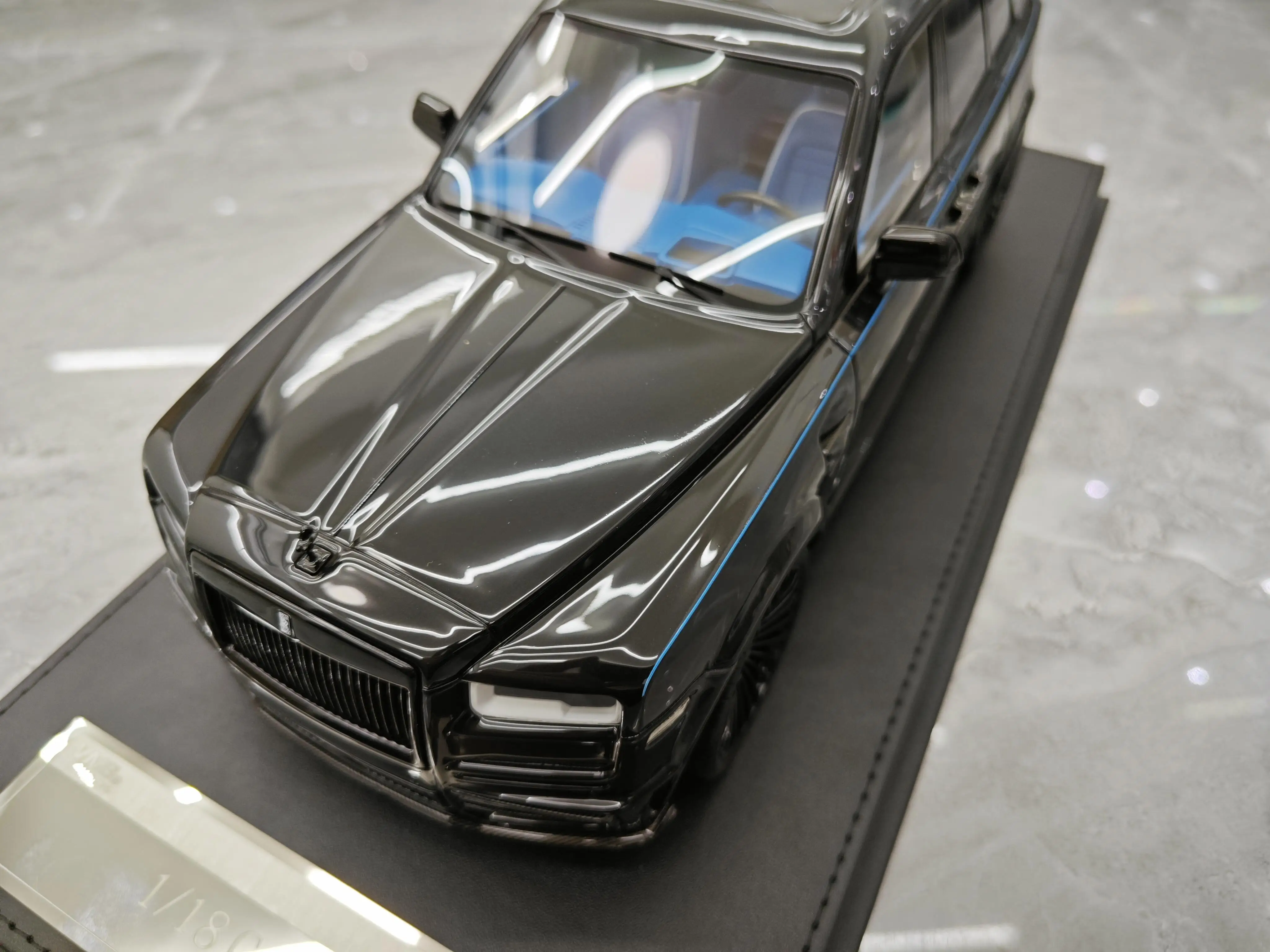 VMB 1:18 Cullinan Mansory Black Simulation Limited Edition Resin Metal Static Car Model Toy Gift