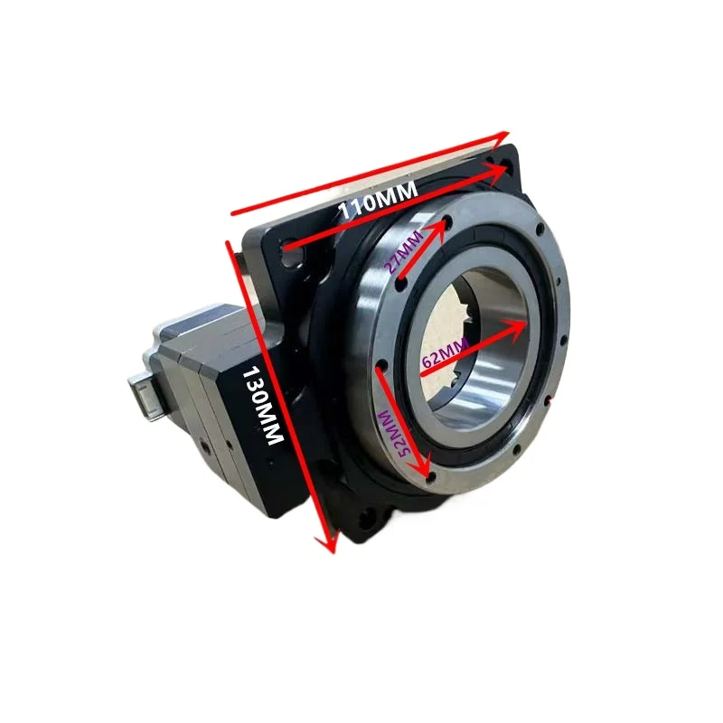 For Precision Indexing Disc 130 Hollow Rotary Table Turntable Displacement Table Reduction Ratio 18
