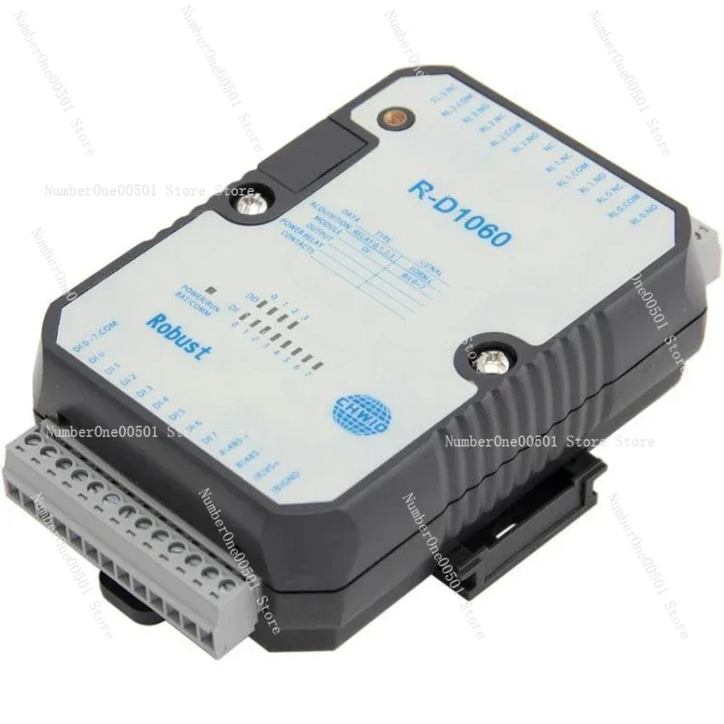 D1060 Industrial Grade Distributed Digital IO Module 8 channel Switching Input 4 channel Relay Output Control Module