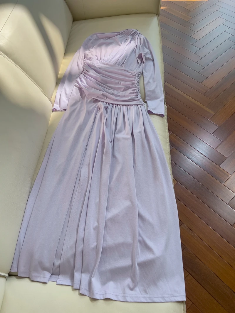 Ele Pink Hue Slim Fit Dr. Inteated Design High Waist Inner Wear Ideal für verschiedene Ocns Long Sve A-Line Dr