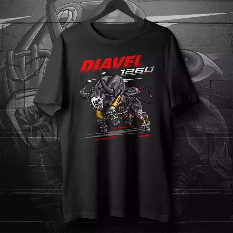 101 إيطاليا D دراجة نارية Diavel Diavel1260 الكربون سترادا V4 تي شيرت الرجال متسابق الأعلى لمحبي سباق هدية