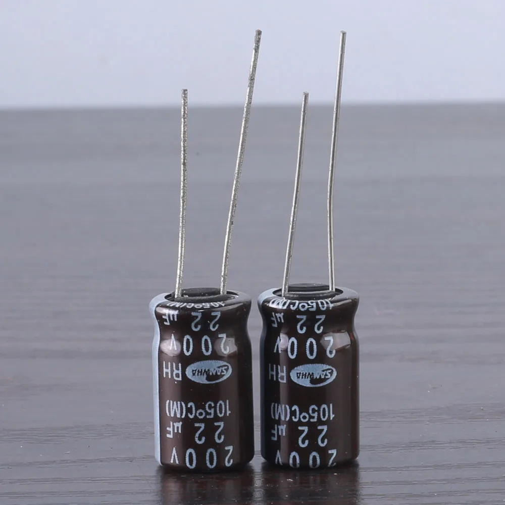 20pcs SAMWHA RH 200v 22uf 10x16mm high ripple electrolytic Capacitor  105°C