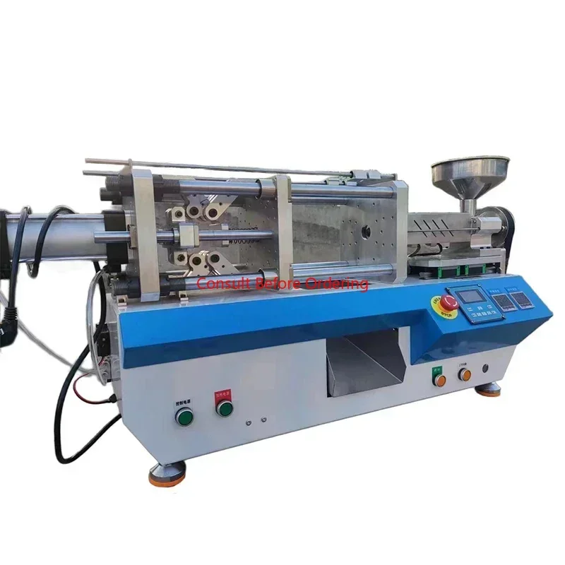 Macchina per lo stampaggio orizzontale elettrica pura 110V/220V 25g Macchina per lo stampaggio 5T Macchina per lo stampaggio della testa USB in plastica