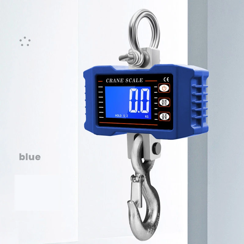 จอแสดงผล LED 1T เครื่องชั่งแบบแขวนพกพา เครื่องชั่งดิจิตอลแบบเครน ชั่งน้ำหนักได้ 100 กก. 500 กก. 1000 กก.