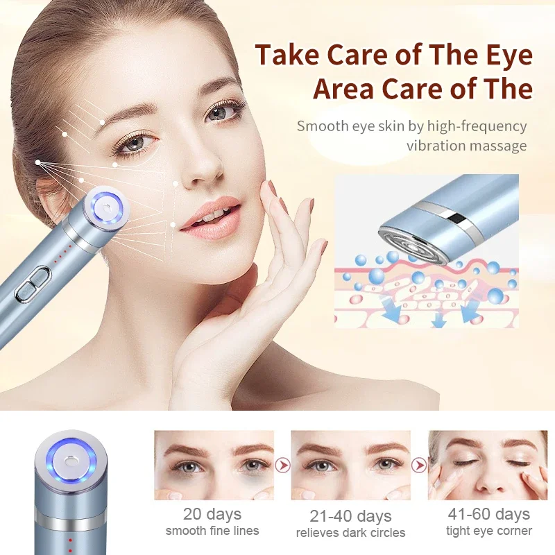 آلة تجميل العين، مكافحة الشيخوخة، الخطوط الدقيقة، إزالة التجاعيد، العناية بالبشرة، مدلك اهتزاز العين، العناية ببشرة الوجه
