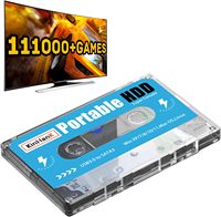 Super Console 500G Portable Game Hard Drive Disk, Built-in 100000+ Games,Batocera OS Game System,For DC/MAME/SS/NAOMI/PS2/PS1