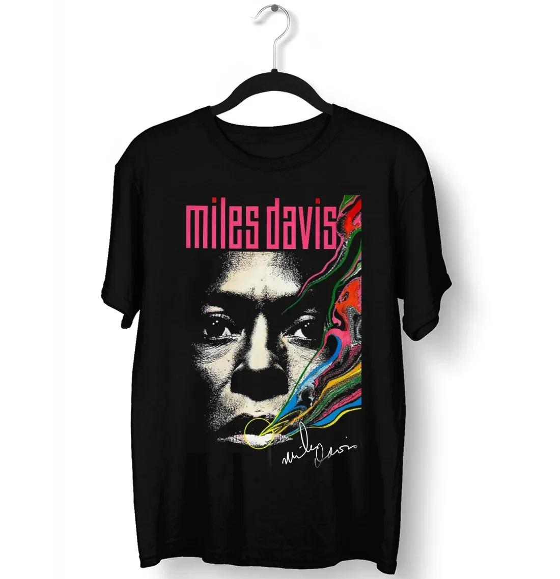 

Miles Davis SIGNATURE T Shirt Black All Size S M L 234XL Cotton