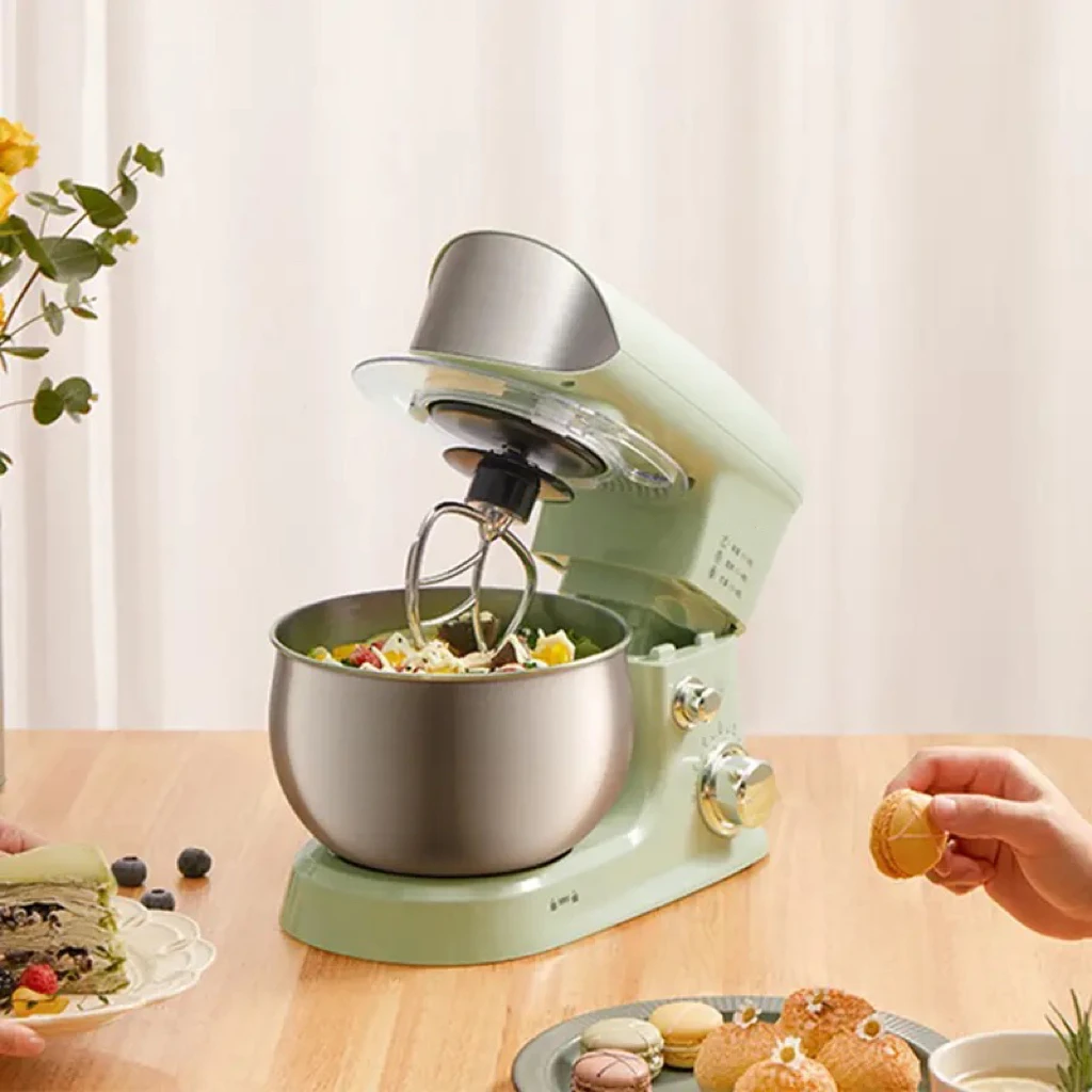 Electric Stand Food Mixer, Whisk Eggs Beater Cream Blender Kneading  Machine Automatic for Household Kitchen