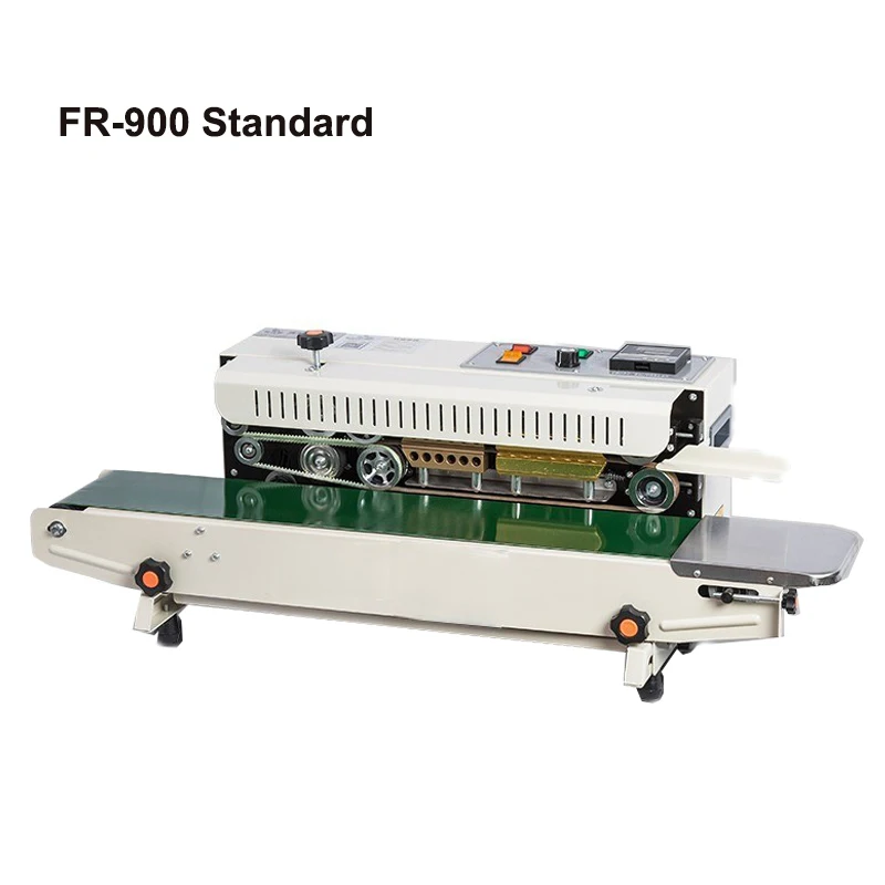 Automatic Continuous Sealing Machine Pouch Film Impulse Sealer Heat Plastic Auto Successive Bag Sealing Machine FR900