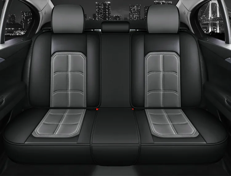 Universal Split Seat Fully Surrounded Seat Cover Breathable Comfortable Luxury Leather Car Seat Cushion Full Seats Cover JJ236