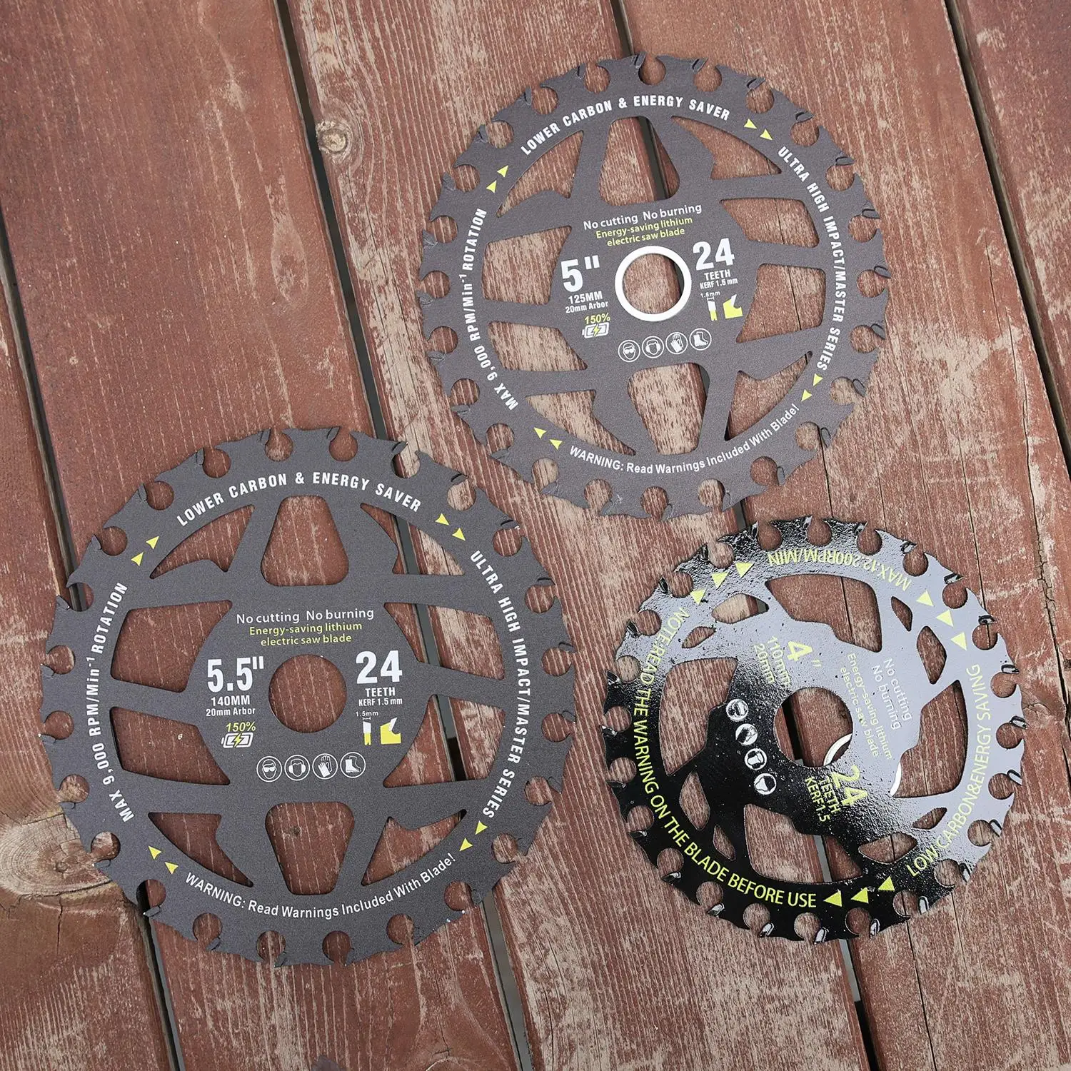 1/5Pcs 24T Circular Saw Blade for Energy Saving Lithium Saw Woodworking Universal Round Cutting Alloy Gear Blade 4/5/5.5Inch view 2