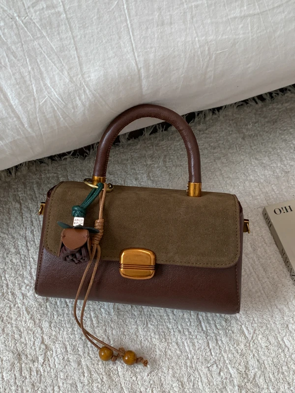 

Сумка MUVA осенне-зимняя, большая вместительная, на одно плечо, для поездок на работу, из натуральной кожи, новая, маленькая, повседневная, простая.