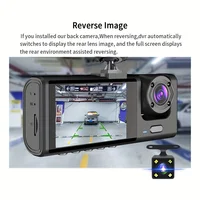 Dash Cam W/ IR Night Vision Loop Recording & 2" IPS Screen 1080P 3 Camera , DVR recorder, video recorder, Vehicle DVR 6