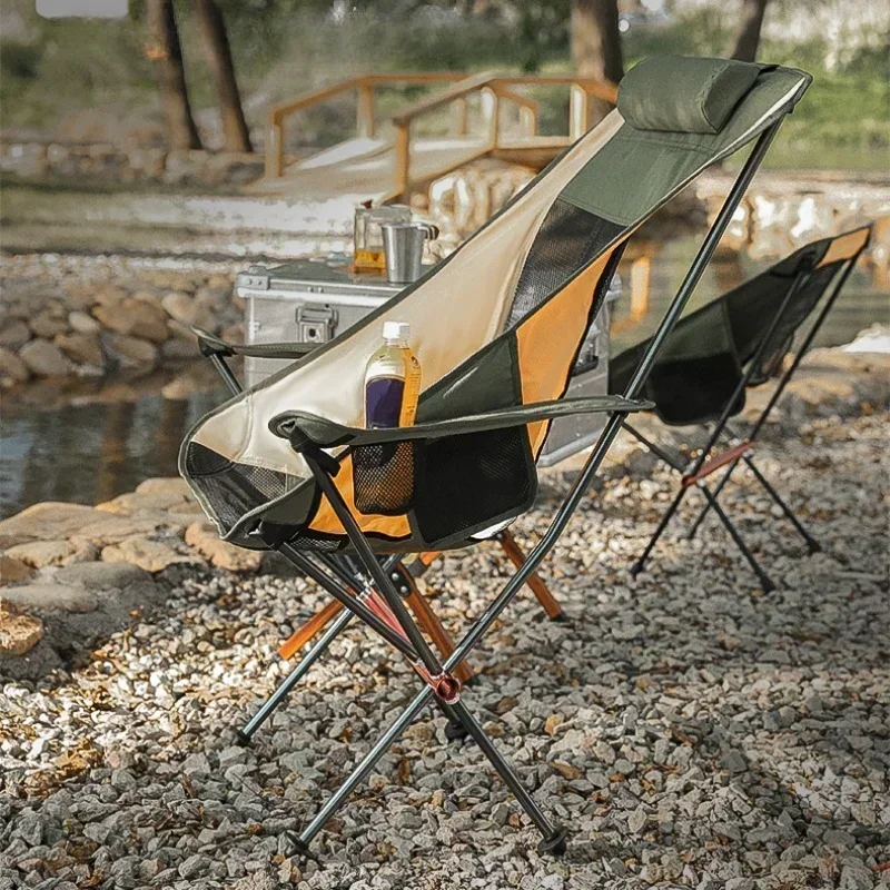 

Leisure Folding Recliner Chair, Comfortable Backrest Beach Chairs, Convenient Sun Lounger, Stable and Durable, Fashion