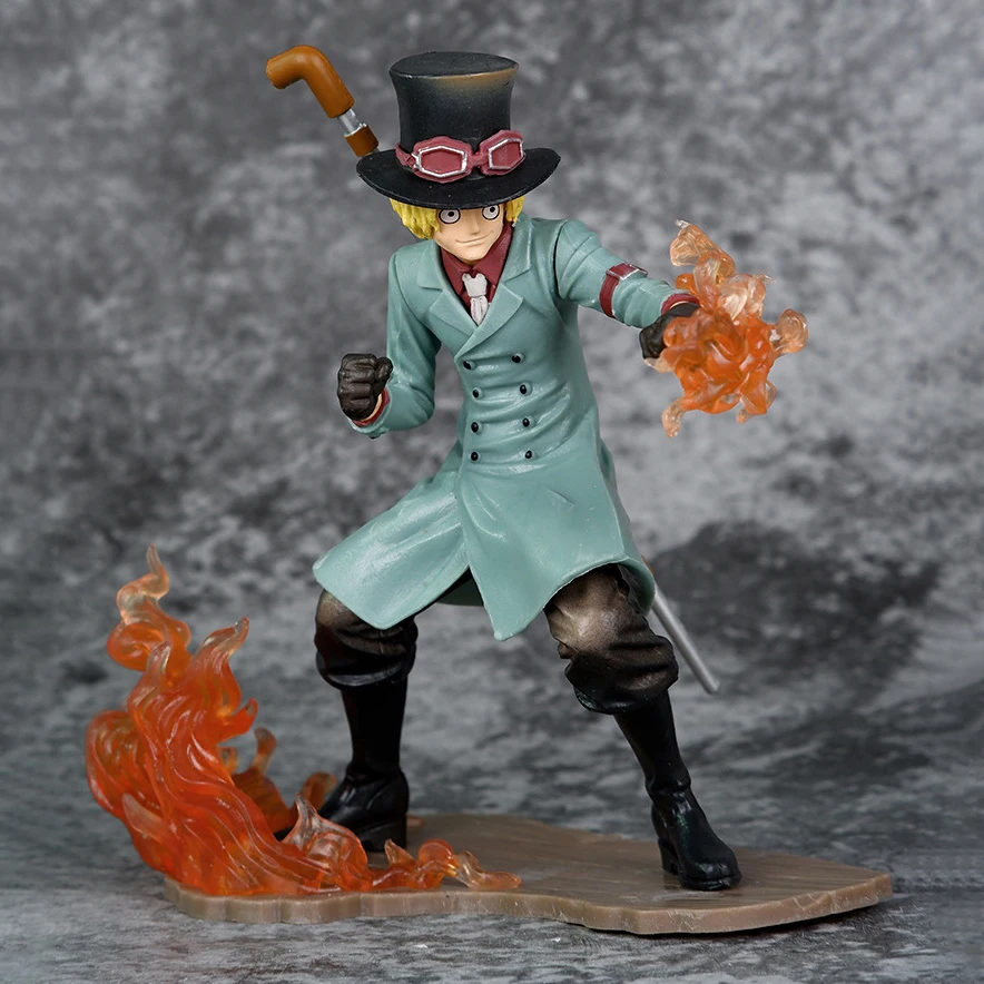 One Piece Stampede Ace Sabo Anime Figure Theater Edition Fire Fist Statue Decor Pvc Collectible Model Action Figurine Toy Gift