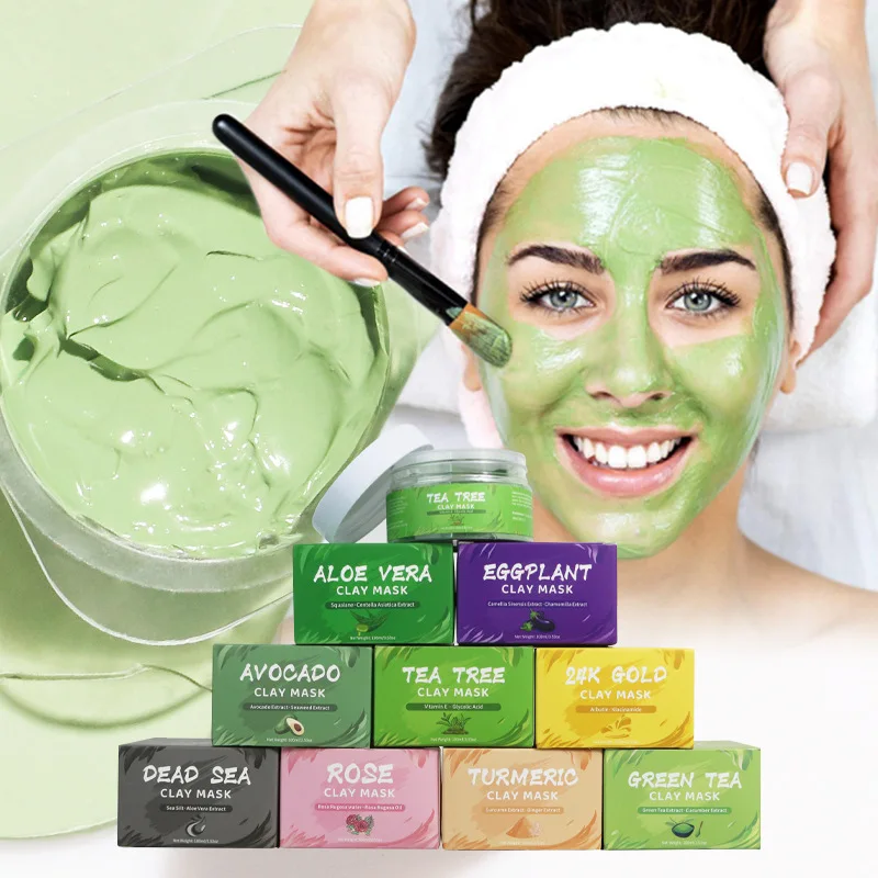 

Rose Clay Mask Spreadable Green Tea Cleansing Mask Avocado Puree Mask
