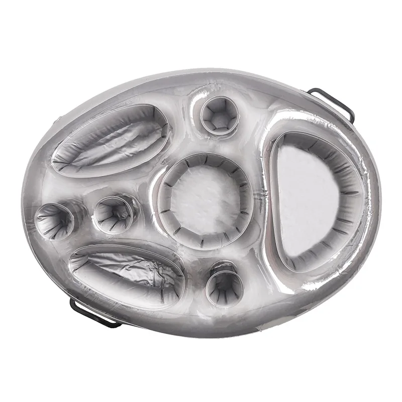 Tragbare Getränke Obst Tablet Handy Buffet Servierbar Schwimmende Getränke Tablett Aufblasbare Tasse Halter