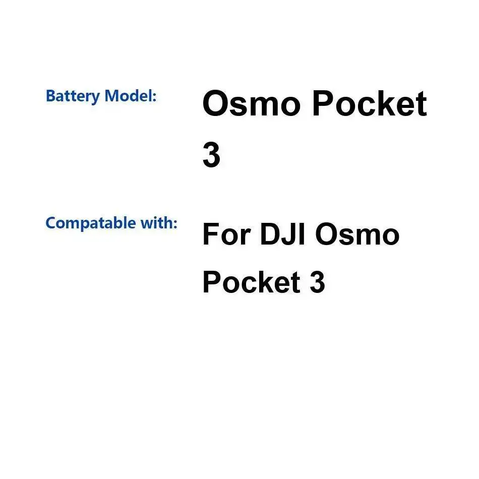 

Безопасный аккумулятор HB01-522365 HB02-542465 875-980 мАч для Dji Osmo+ Osmo Pocket 1 3 II Pro