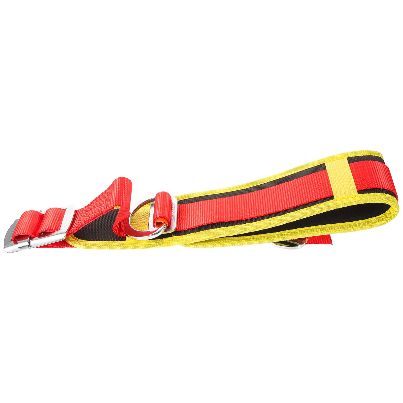 

Single Waist Safety Belt Red Heavy Duty Outdoor Work Construction Climbing Harness Strap Protective Gear for Tree Mountaineering