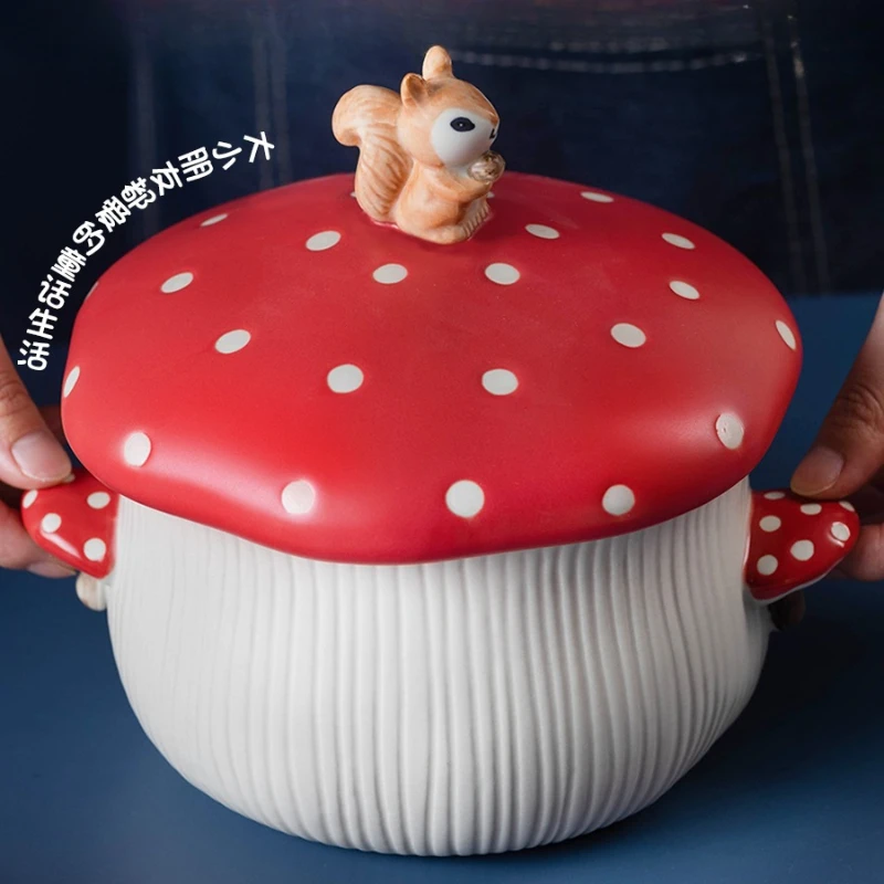 

High-value instant noodle bowl with lid, ceramic noodle bowl large.