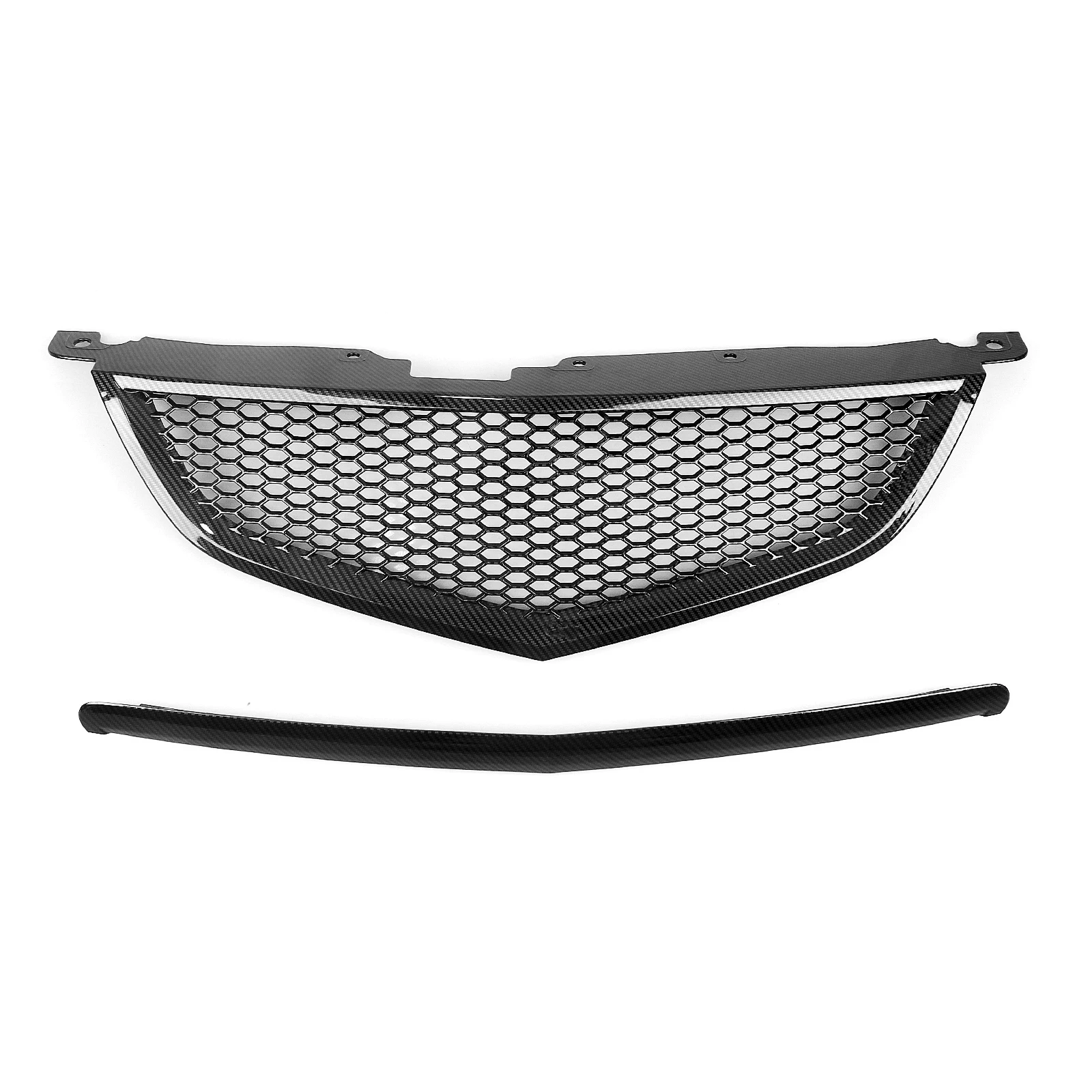 Car Front Grille Racing Center Grill Hood Mesh Grid For Acura TL 2004 2005 2006