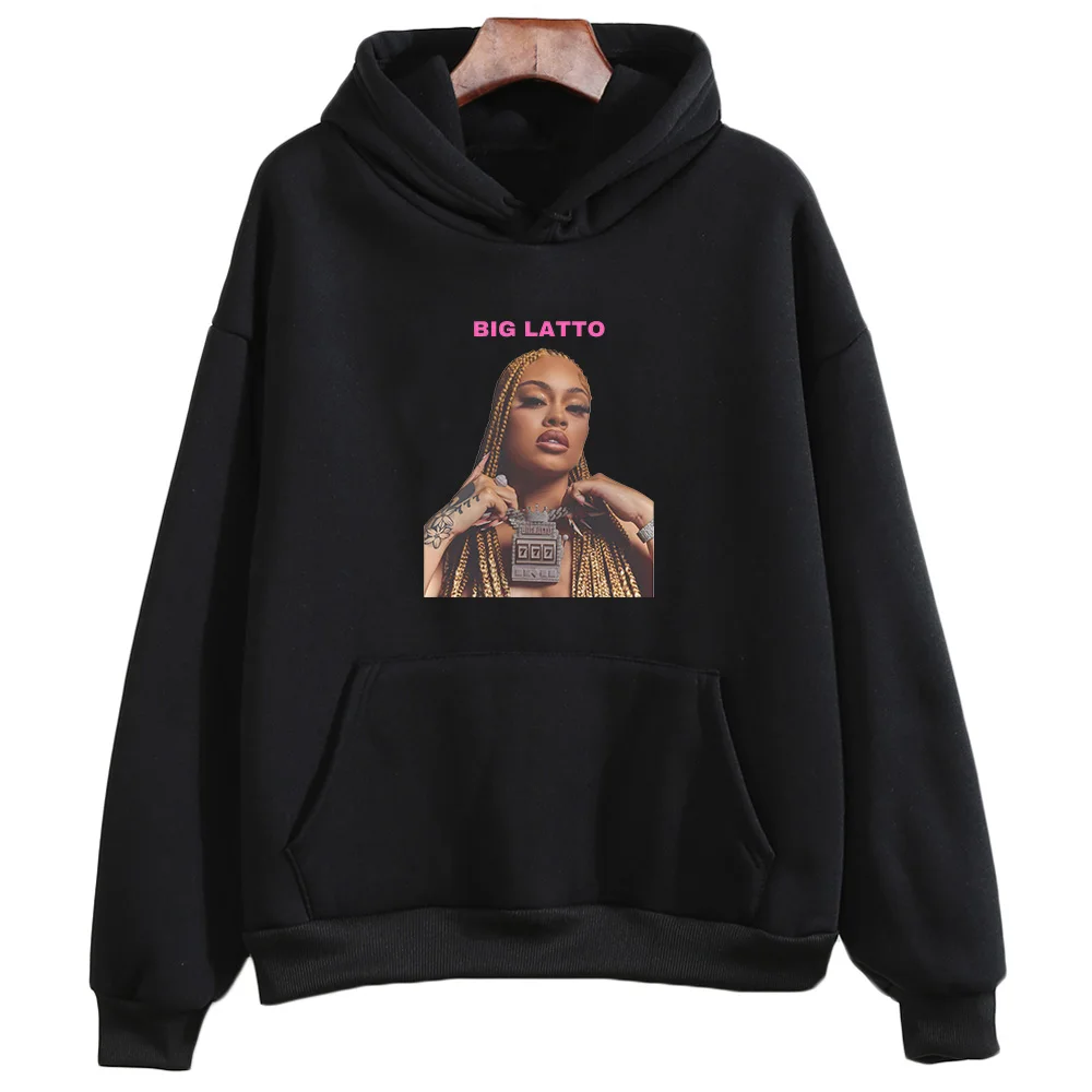 

Big Latto Sudaderas Hooded Graphic Printing Harajuku Sweatshirts Funko Pop Aesthetic Clothing Ropa Mujer Gothic Fleece Pullovers