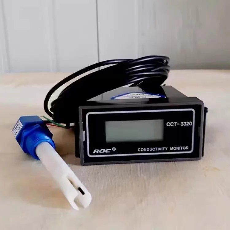 Water Liquid ROC Online Tester 3300 CCT-3320 Electrical Conductivity Meter  Monitor Metal 1.0  Electrode