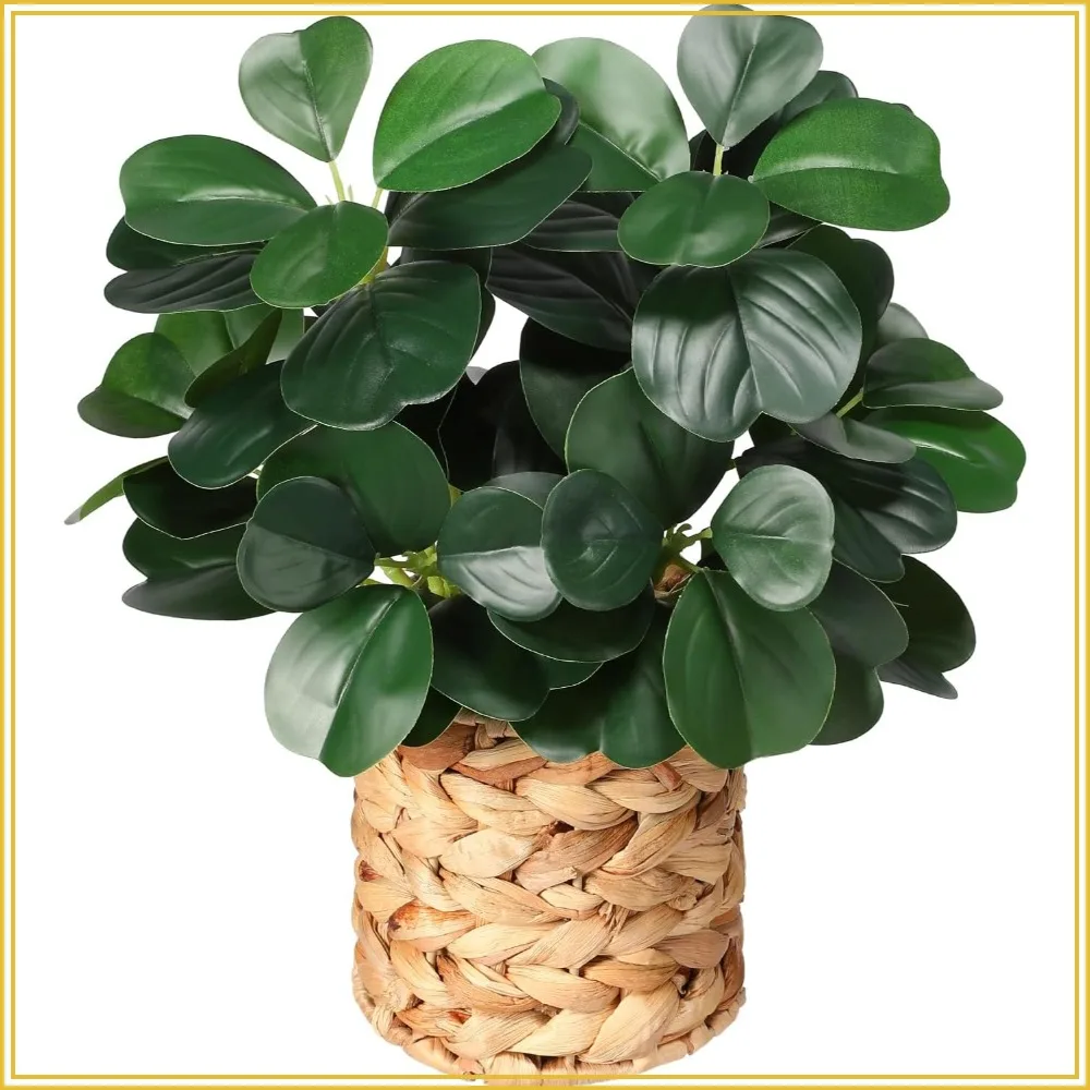 

Artificial Ficus Tree Decor, Braided Potted Fake Plants for Farmhouse-Style Bathrooms, Bedrooms, Kitchens, Offices, Dining Tables