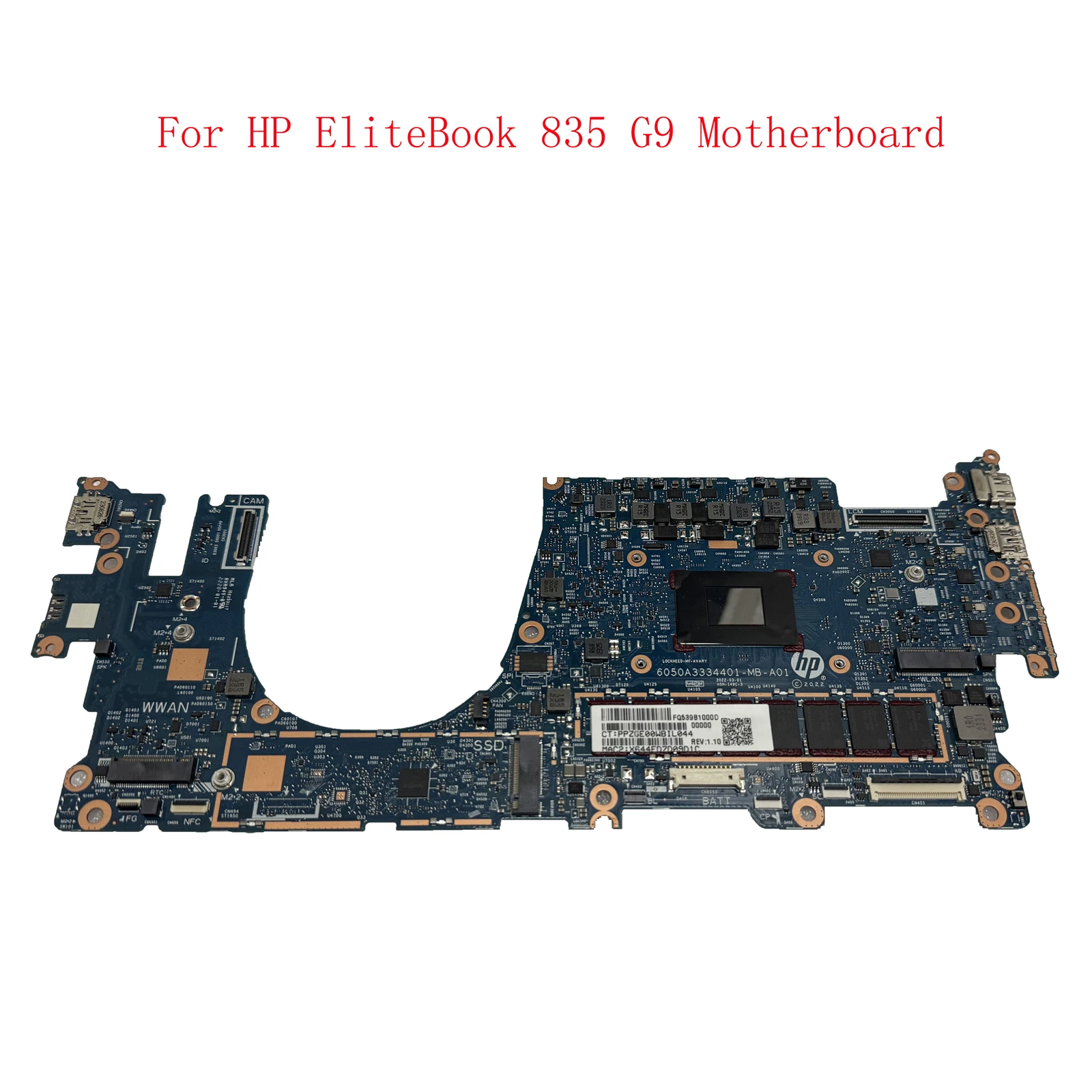 

N14634-601 Used For HP EliteBook 835 G9 Motherboard HSN-T49C-3 6050A3334401-MB Ryzen7 6800U 16GB 100% Tested