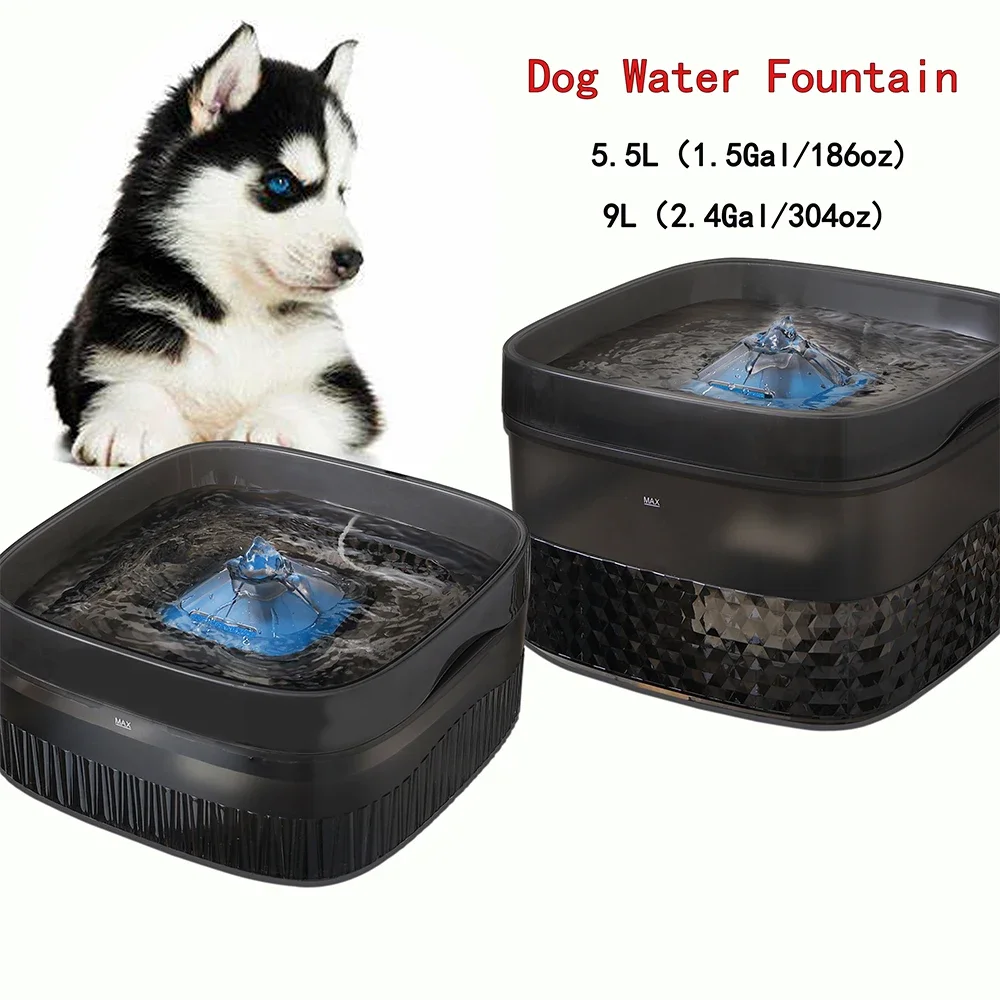 5.5L/9L Pet Water  Fountain style Automatic Circulation Filter with Sensor Filter Cat and Dog Pet Large Capacity Water Dispenser