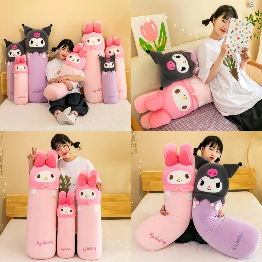 

Kawaii Sanrio Kuromi Plush Toy Melody Hellos Kitty Pillows Stuffed Doll Kids Birthday Gift for Girls Cute Cuddly Soft Pillow