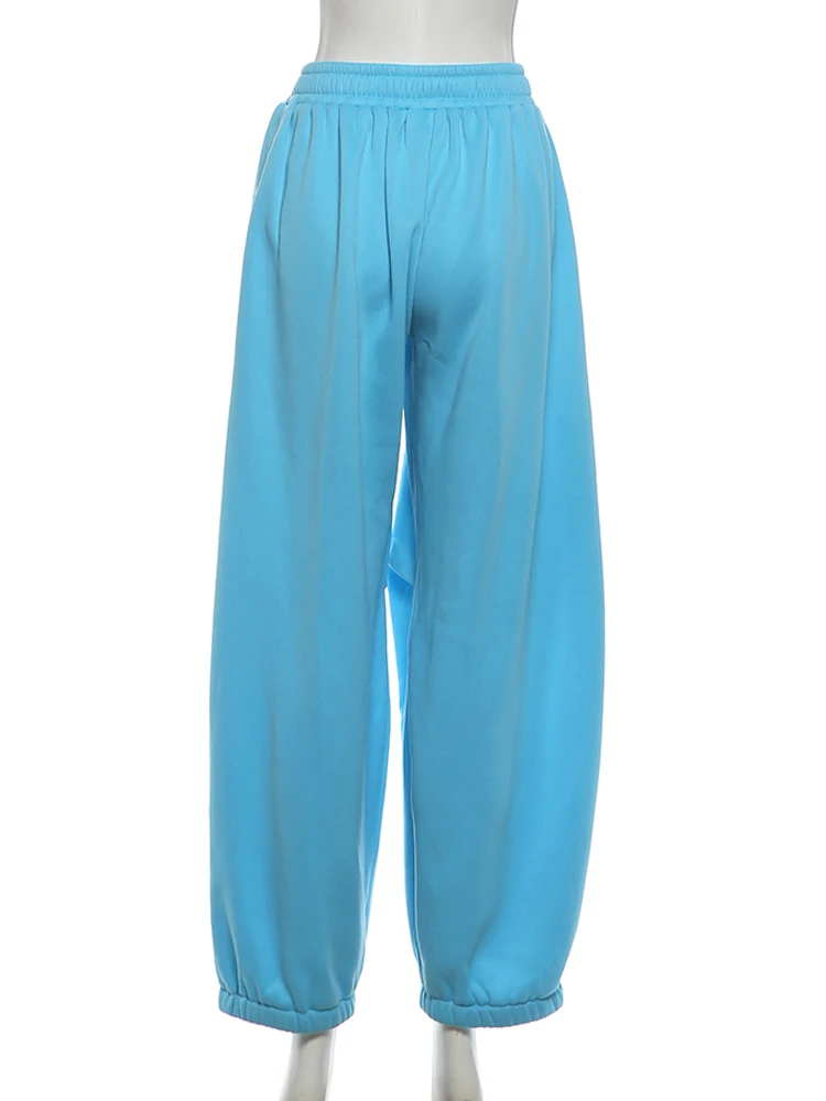 Weird Puss Oversize-Style Weite Hosen für Damen, Herbst-Trend, elastisch, niedrige Taille, Stretch, lässig, bequem, klassische Unterteile – Detail 5