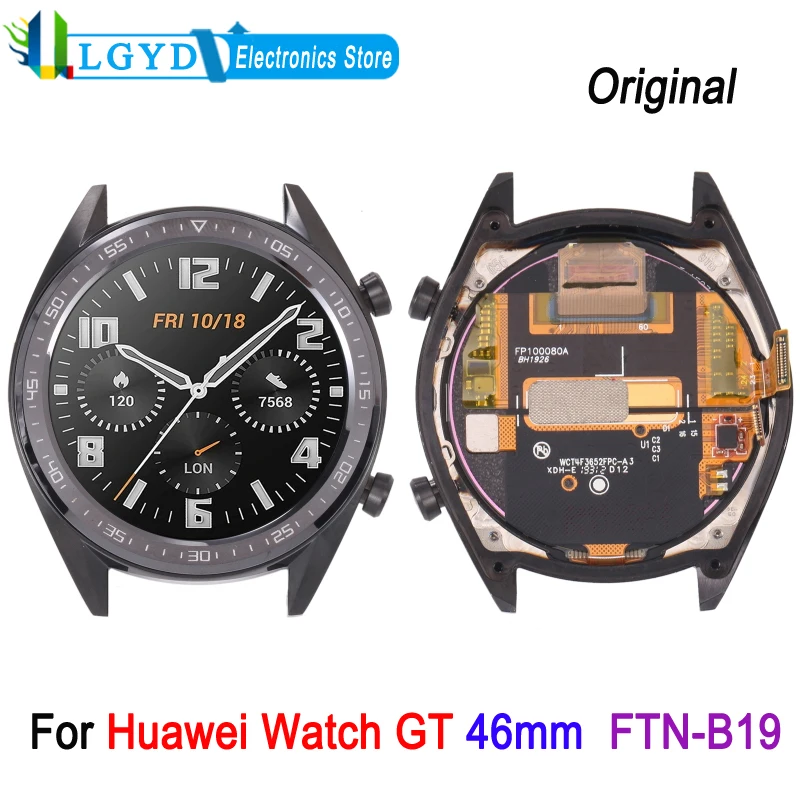 

1.39 Inch AMOLED LCD Screen For Huawei Watch GT 46mm FTN-B19 Smartwatch Display and Digitizer Full Assembly With Frame