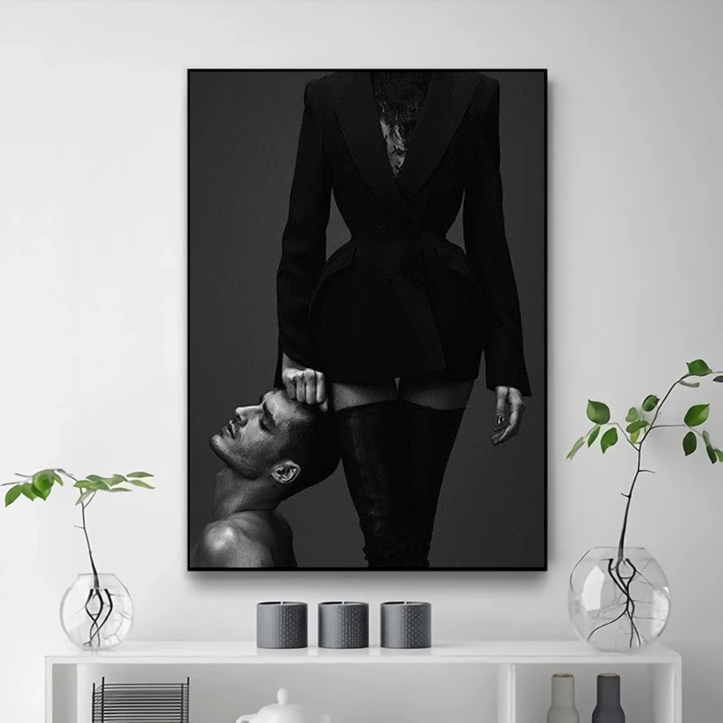 

Paintings on the Wall Decorations Sexy Beauty Lips Women Heels Poster Home Living Room Decoration Vintage Interior Posters Decor