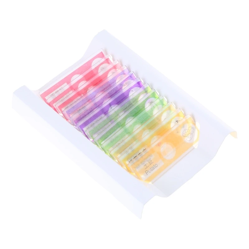 

A5YD 12pcs/set Kids Plastic Prepared Microscope Slides Biological Animals Plants Flowers Sample Accessories