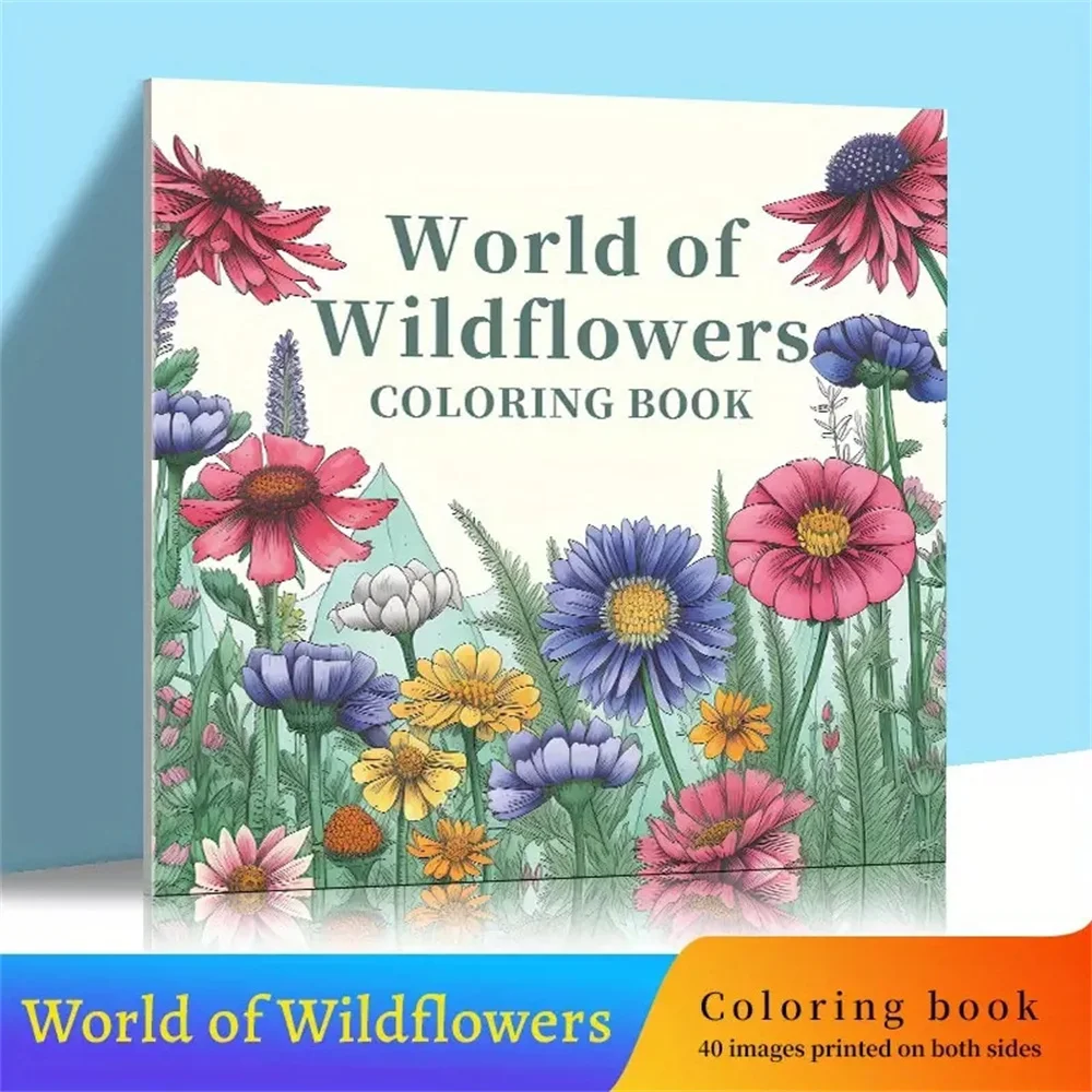 Art Coloring Book 20page Double Pages Gift For Birthday Party Relieve Stress Kill Time Graffiti Painting Drawing Book Original