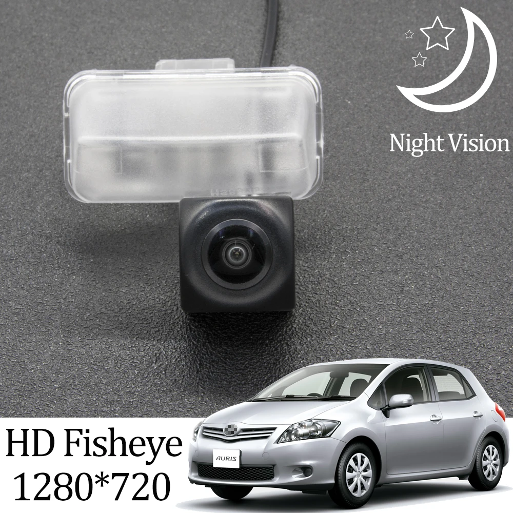 Owtosin HD 1280*720 Fisheye Rear View Camera For Toyota Auris hatchback E150 2006-2012 Car Reverse Parking Accessories