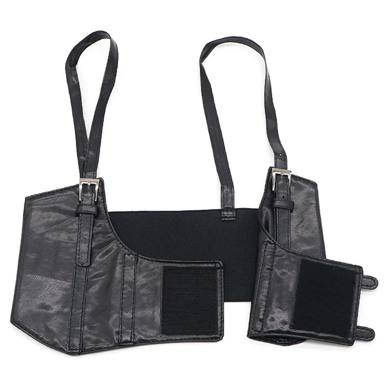 شريط عريض مطاطي وجذاب للنساء ، حزام خصر ، مشد Waspie ، حزام تحت الصدر ، سينجر عريض مع مشبك ، Cummerbunds #5