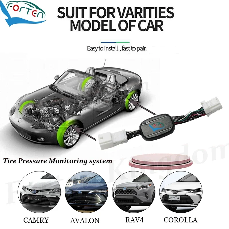 متوفر في المخزون نظام مراقبة ضغط الإطارات TPMS ذكي لتويوتا كامري 2018-2020 RAV4 2019-20 ل كورولا كروس/ألتيس 2019-