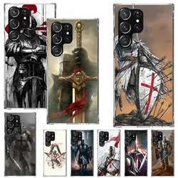 Knights Templar Crusades Phone Case For Samsung Galaxy S25 S24 S23 Ultra S22 Plus S21 S20 FE S10 + S25Ultra S24U Soft Cover Shel