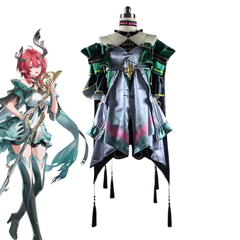 

New Game Wuthering Waves Ciaccona Cosplay Costume Girl Dress Uniform Masquerade Carnival Party Clothes Outfit