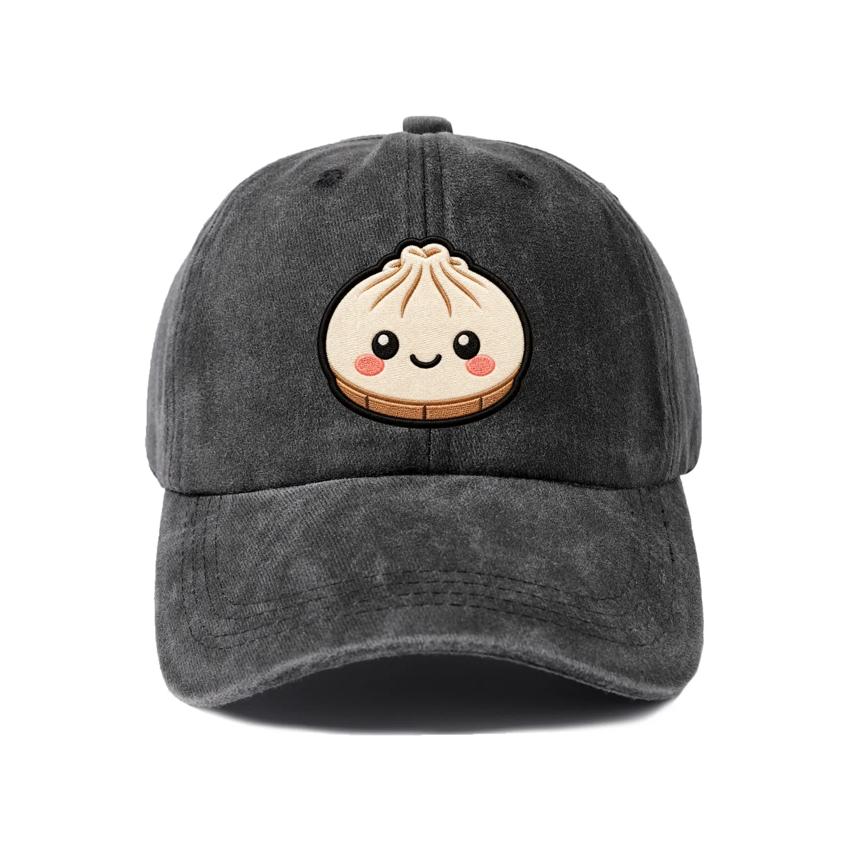 Whimsical Creature Illustration Baseball Cap, Vintage Washed Adjustable Unisex Dad Hat, Streetwear Gift