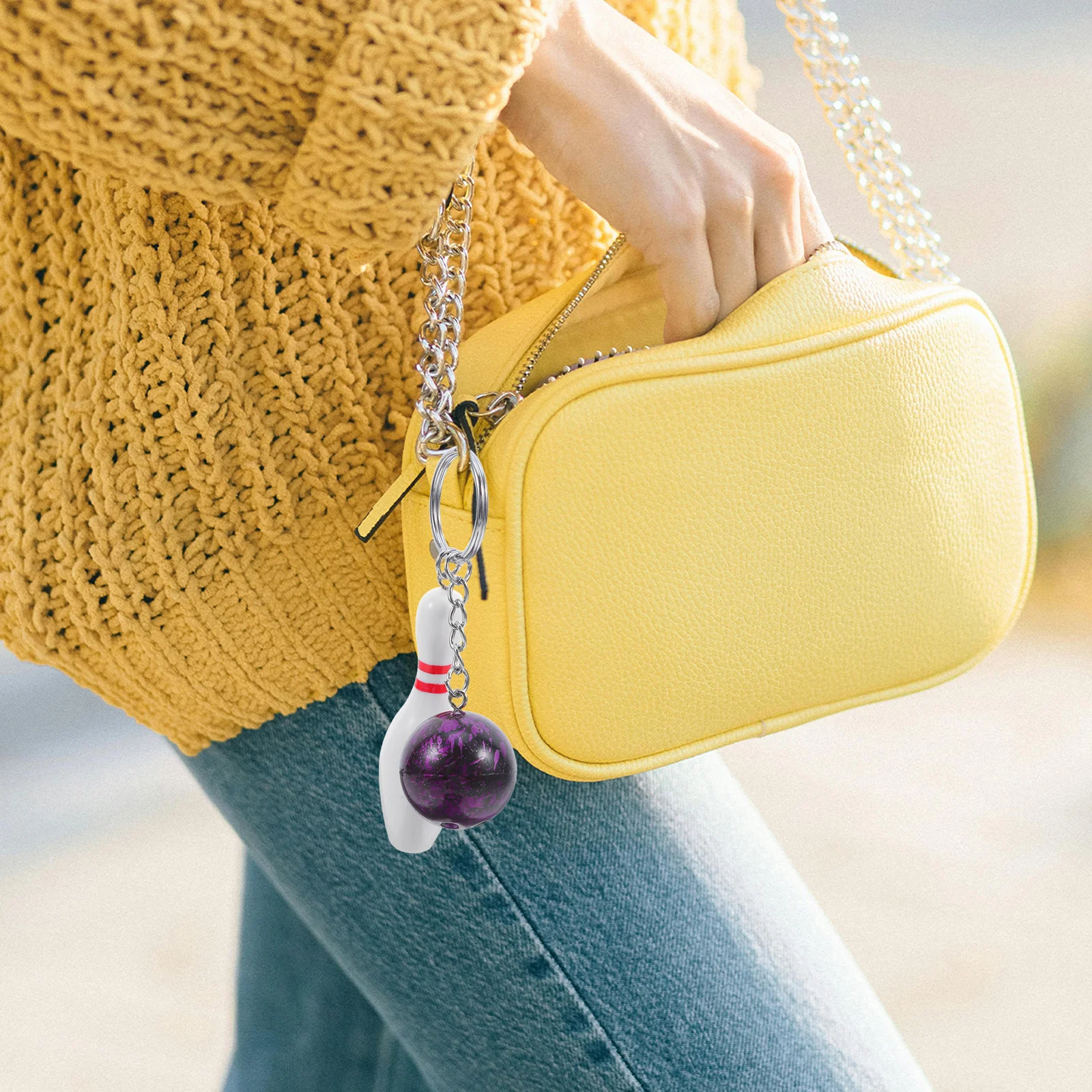 12 قطعة حقيبة ظهر صغيرة سلسلة المفاتيح حقيبة البولينج أكياس الحفلات دبوس السائبة سحر الكرة الهدايا التذكارية #1