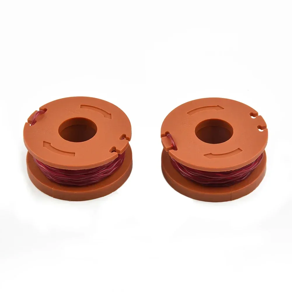 2 Pcs Lawn Mower Trimmer Spool For WORX WG150E WA0004 Replacement Spool And Line For Grass Trimmer Noise Reduction Cutting Line