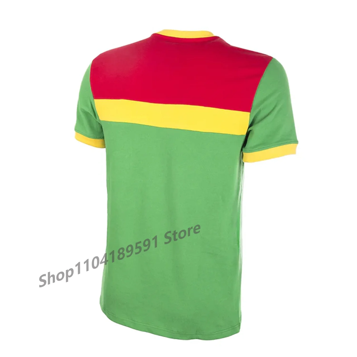 Vintage Style Cameroon Retro Football Jersey Man Women Sport Comfort T-Shirt Sport Tee 3D Fashion Sports Shirt 1989