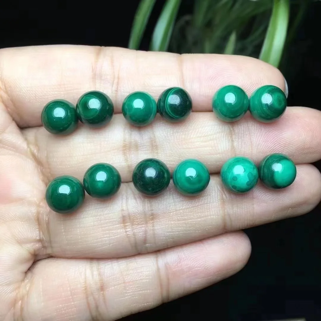 1pair Natural  Malachite Gemstone Earrings with 925 Silver Stud Dark Green Semi Precious Gemstone Earrings