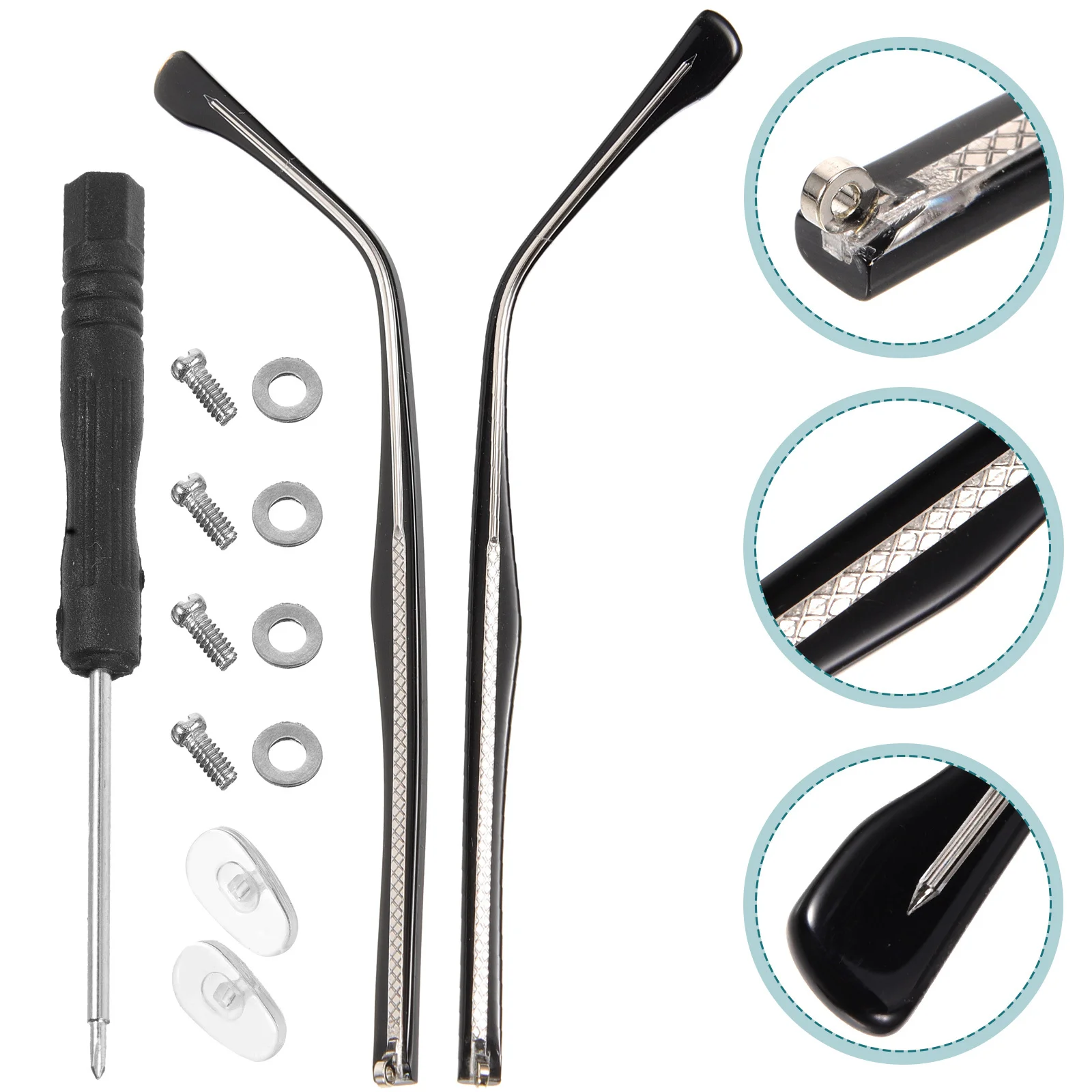 Eyeglasses Arms Replacement Accessories Temple Grips End Tips Sleeves for Sunglasses