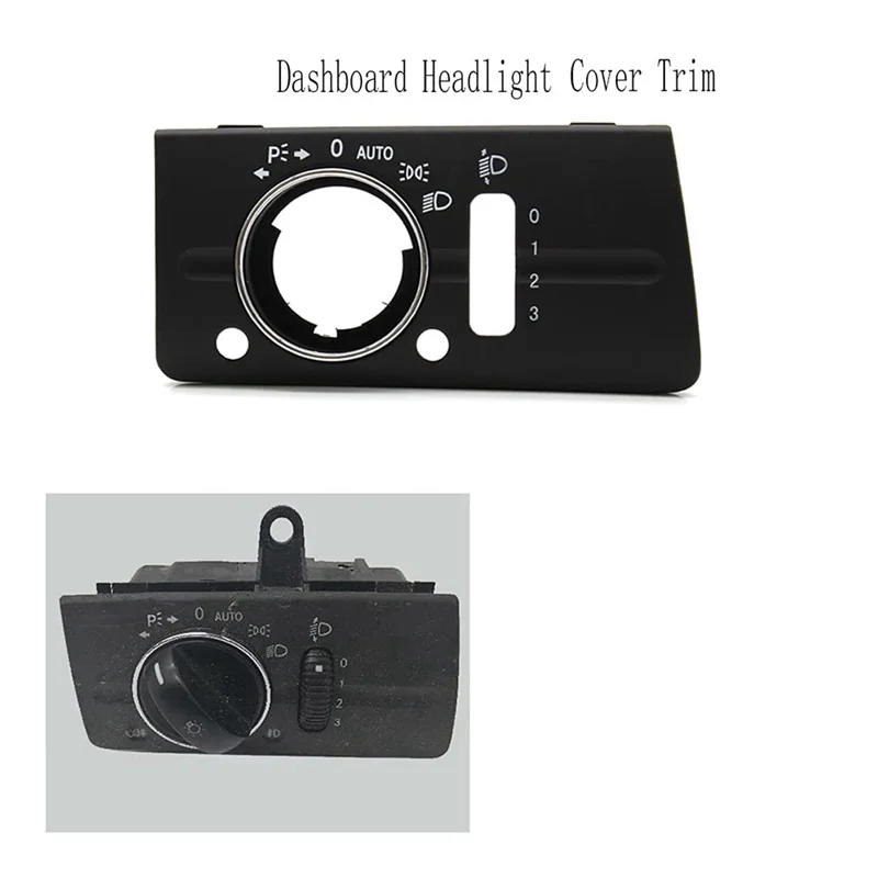 

High Quality Dashboard Headlight Lamp Switch Cover Trim Replacement For Mercedes Benz W211 E Class 320 350 550 2003-2008 Type B